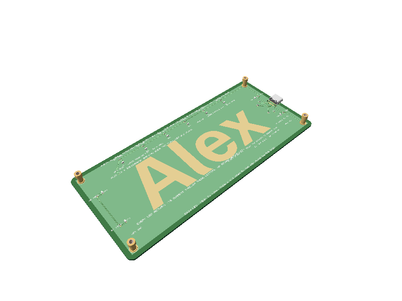 Alex nameplate