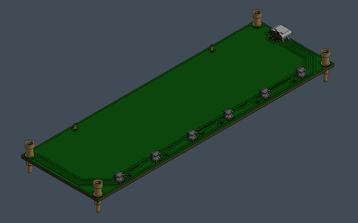 Blank board, isometric render