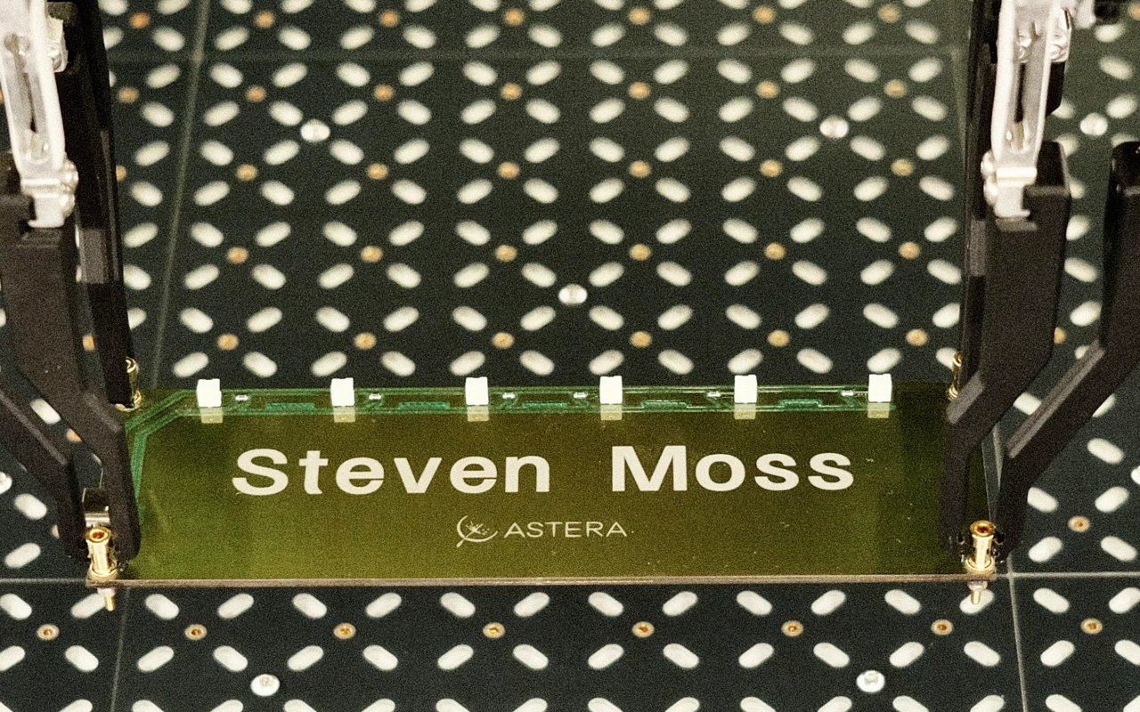 Rev 3: name laser-ablated into the silkscreen