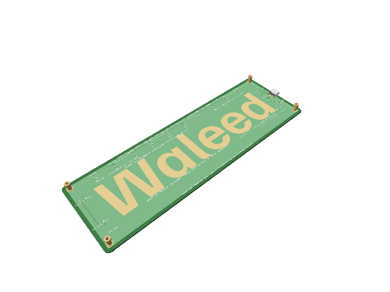 Waleed nameplate