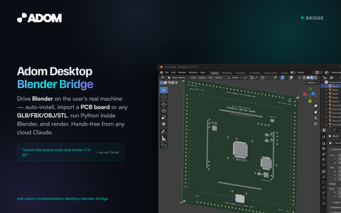 Blender bridge card