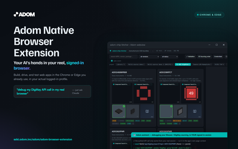 Native Browser bridge card