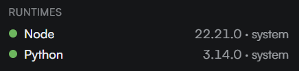 Managed runtimes