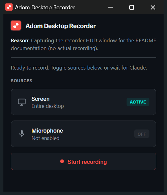 Adom Desktop Recorder