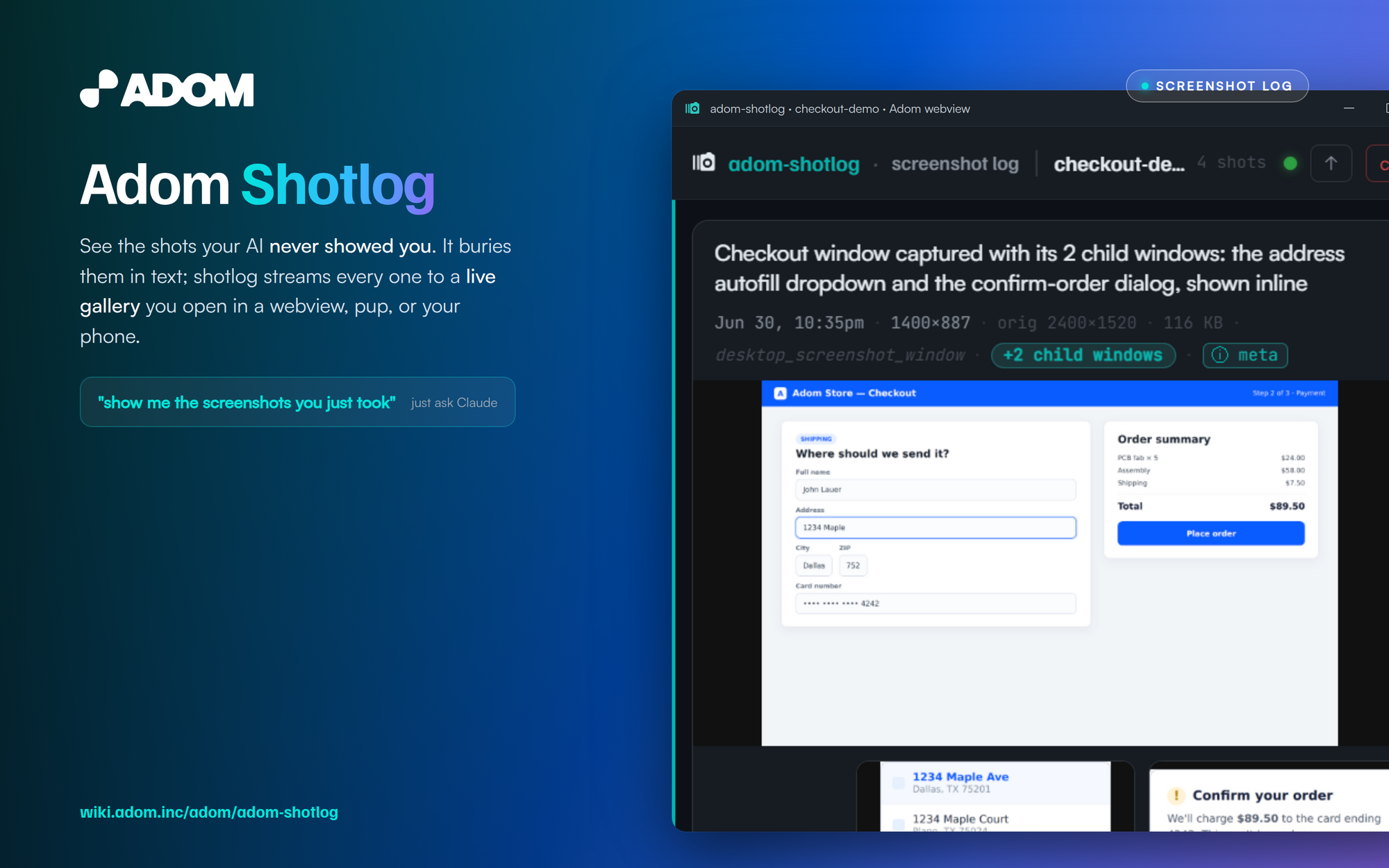 Adom Shotlog