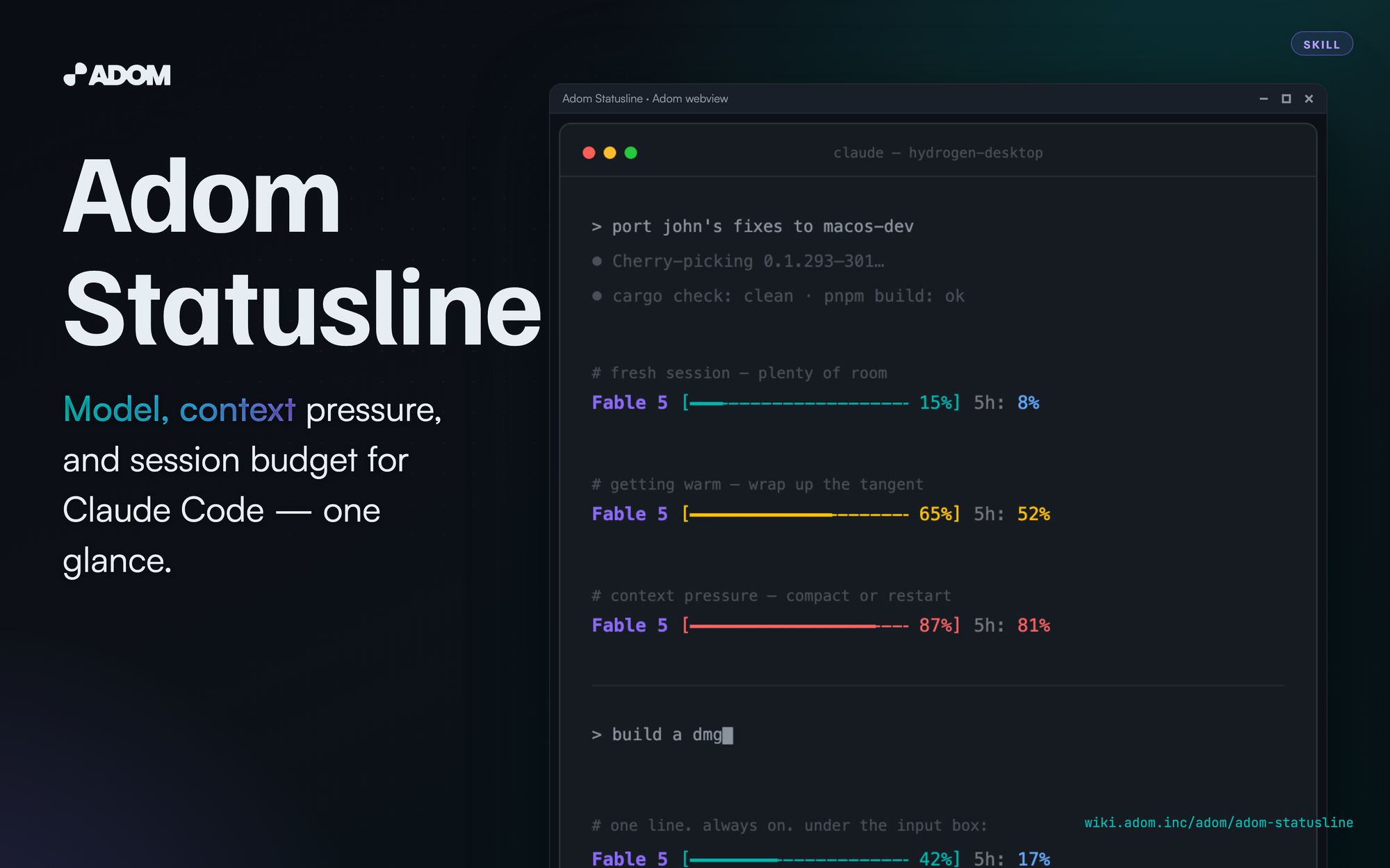Adom Statusline for Claude Code