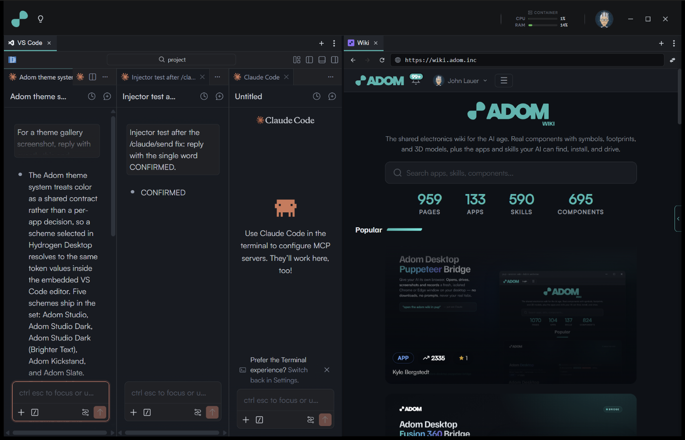 Three-panel consistency proof: active, inactive, and new-mode chats share one ground