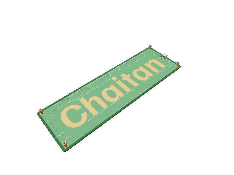 Chaitan — Adom Molecule LED Nameplate