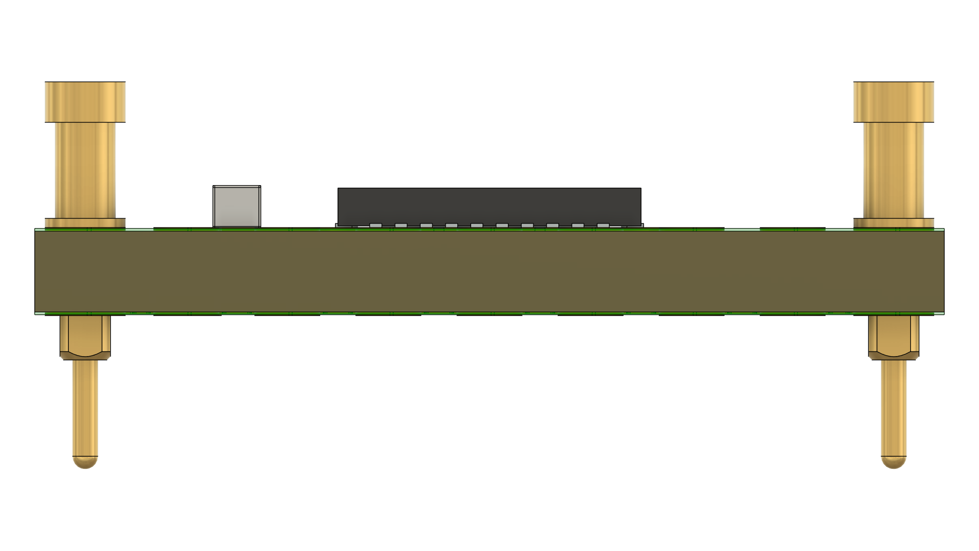TI DRV8323SR gate-driver board rendered in 3D