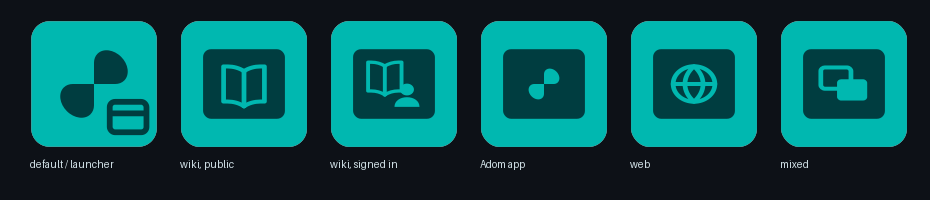 The pup window-type icon family