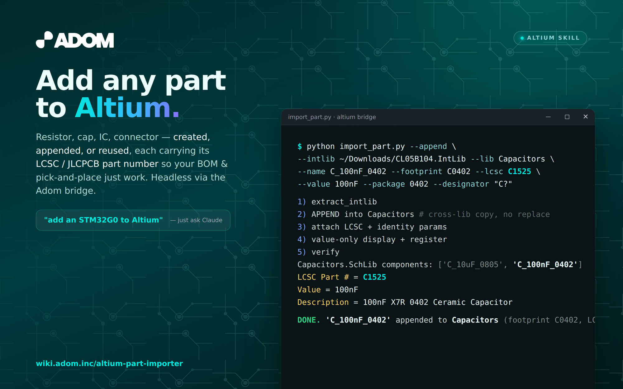Altium Part Importer