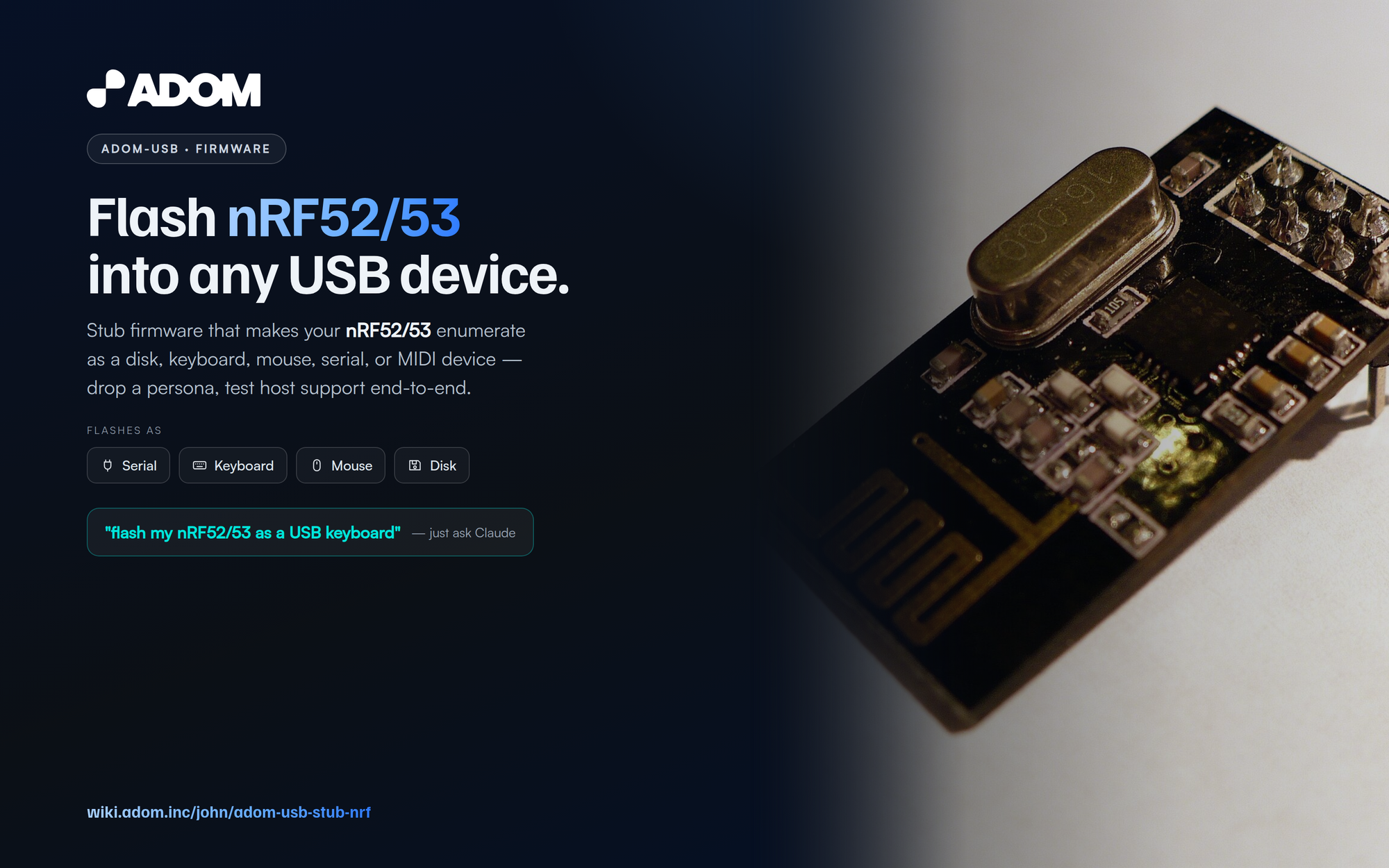 Adom USB - nRF52/53 persona pack