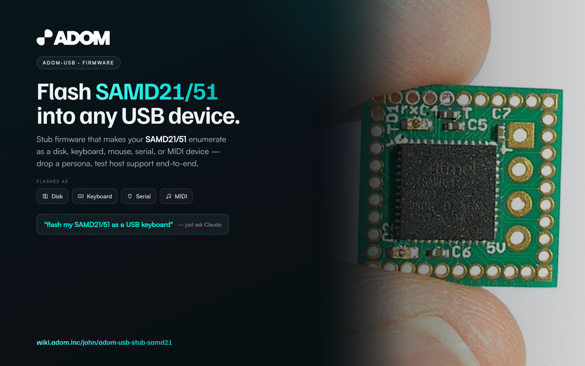 Adom USB - SAMD21/51 persona pack
