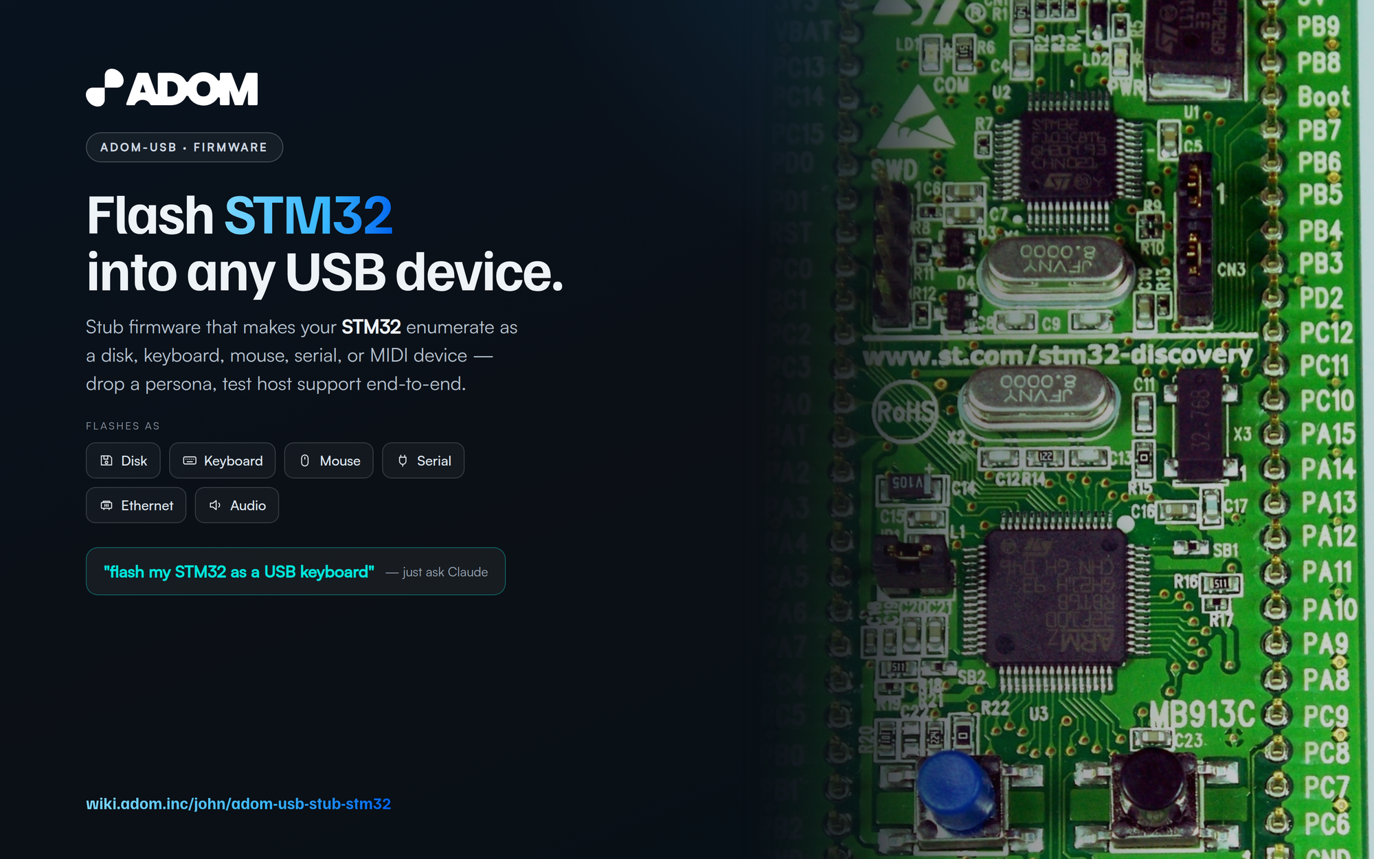 Adom USB - STM32 persona pack