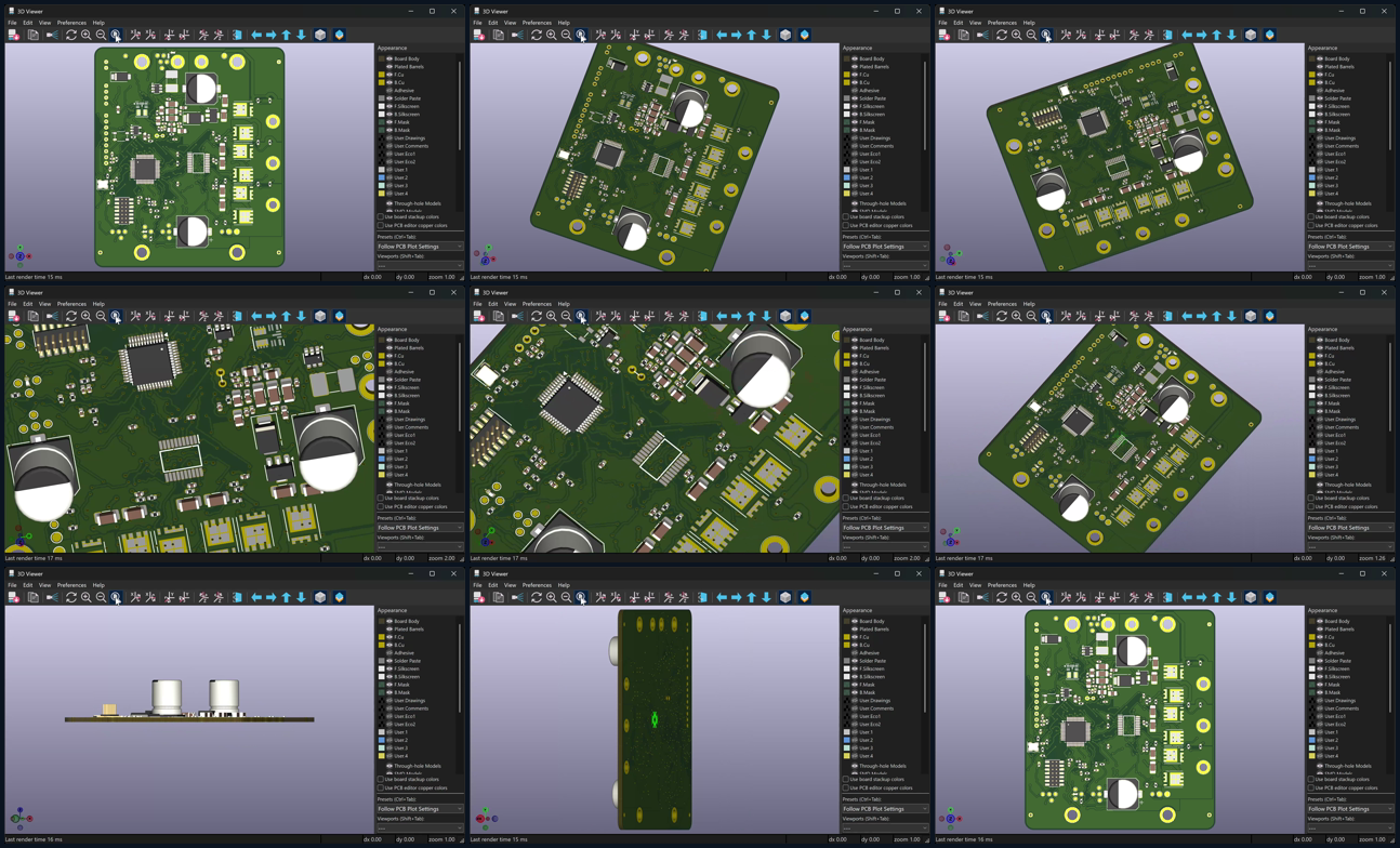 nine frames of 3d