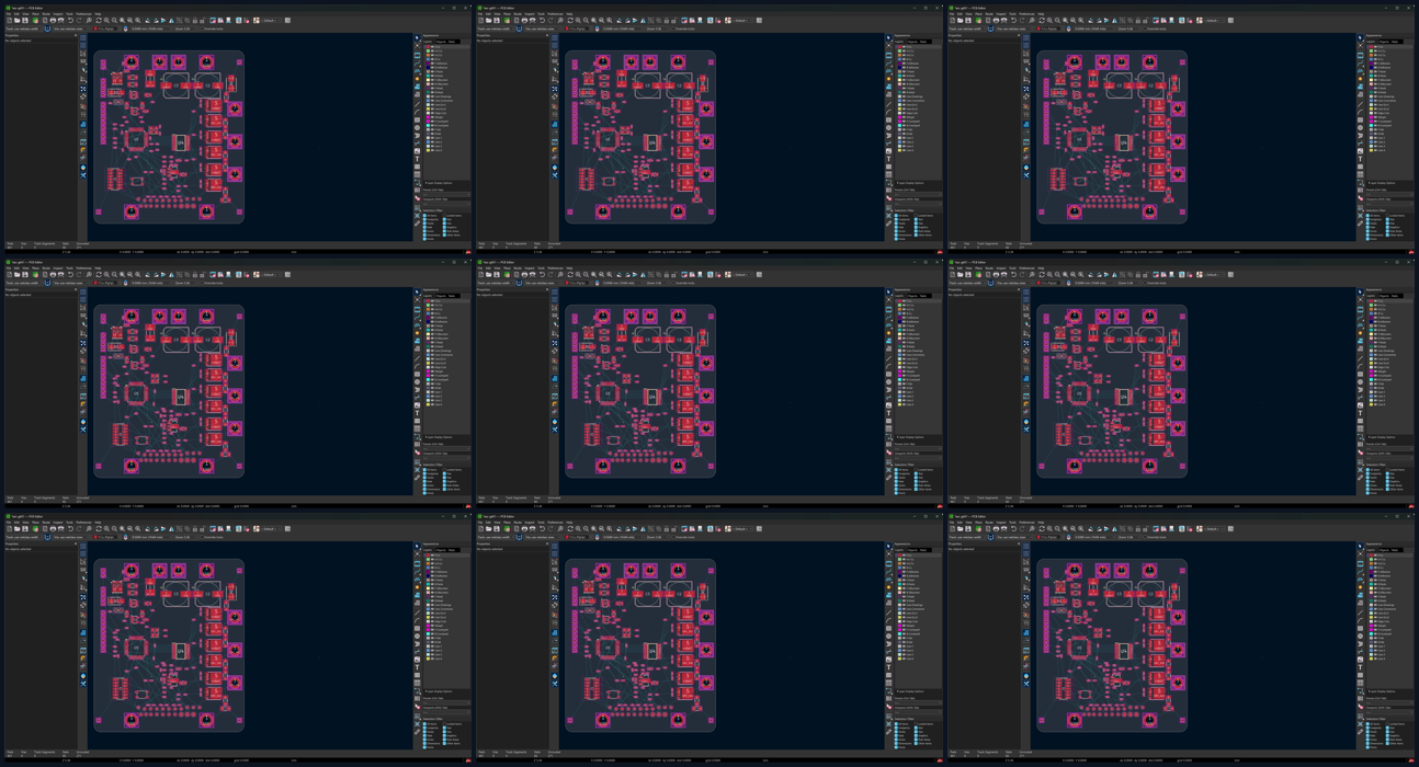 nine frames of placement, visit 2 (rework)