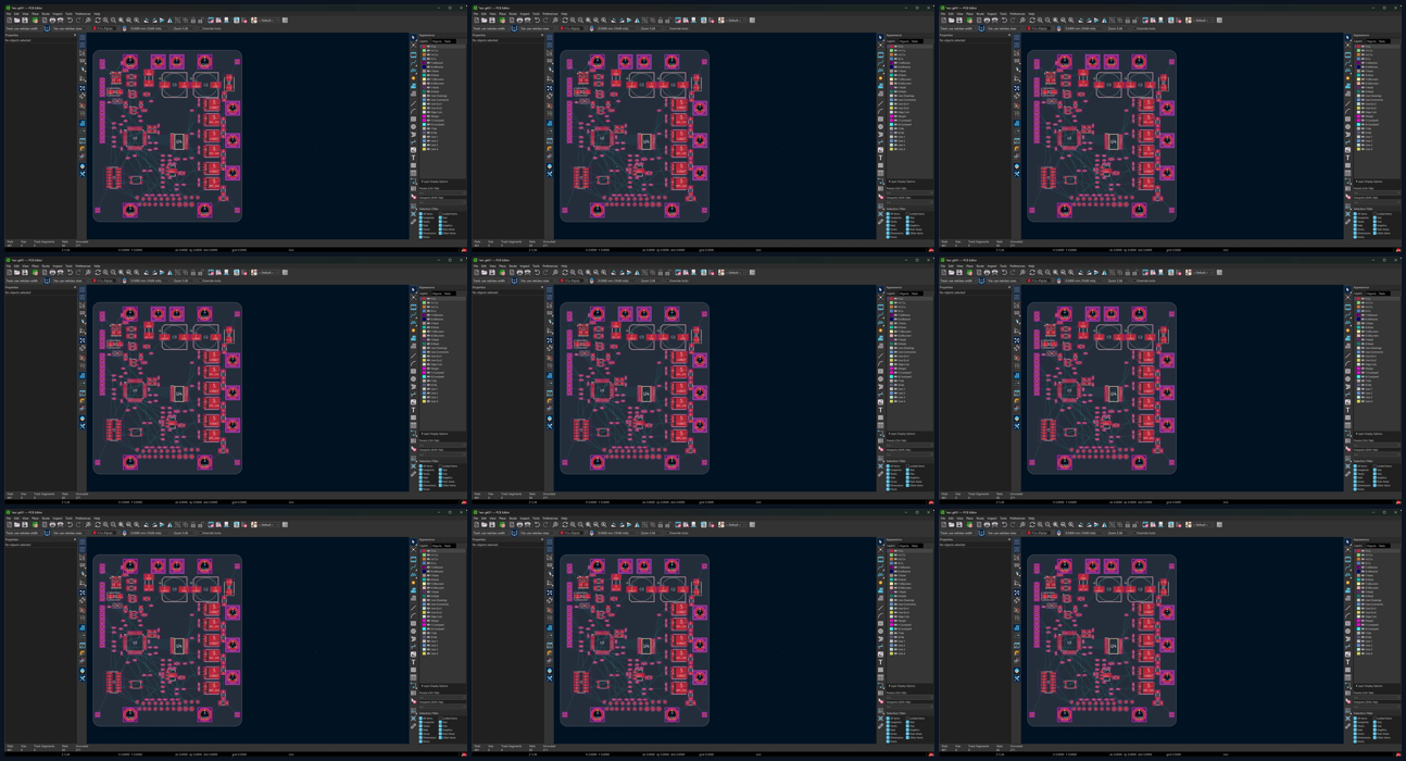 nine frames of routing