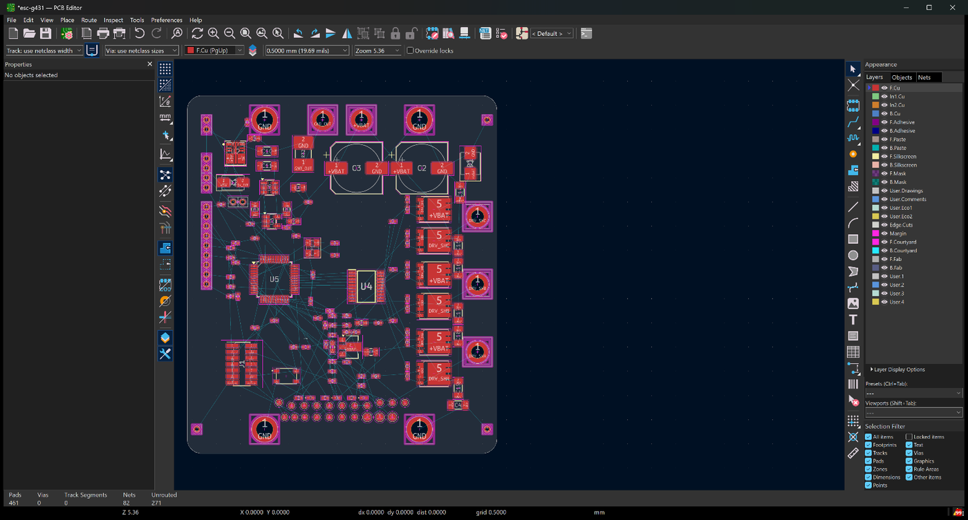 the board when routing, visit 2 began