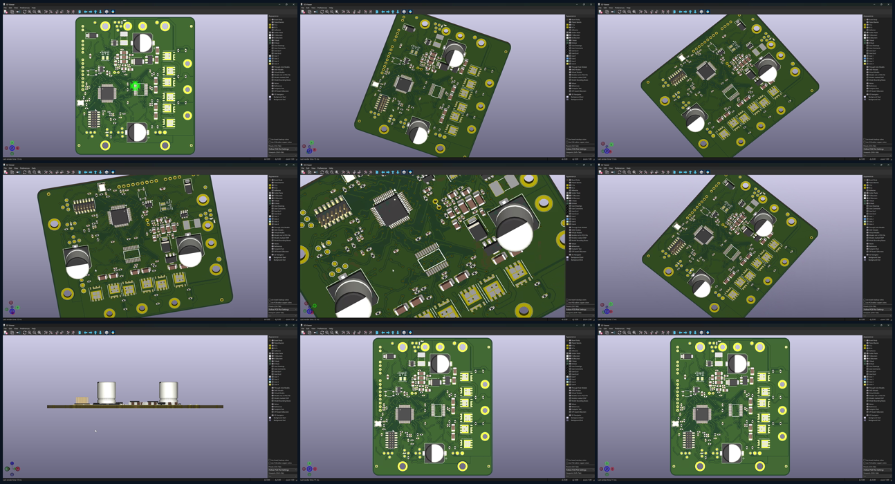 nine frames of 3d