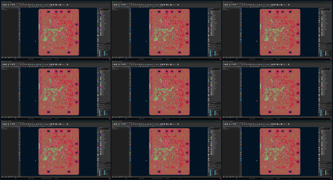 nine frames of nets