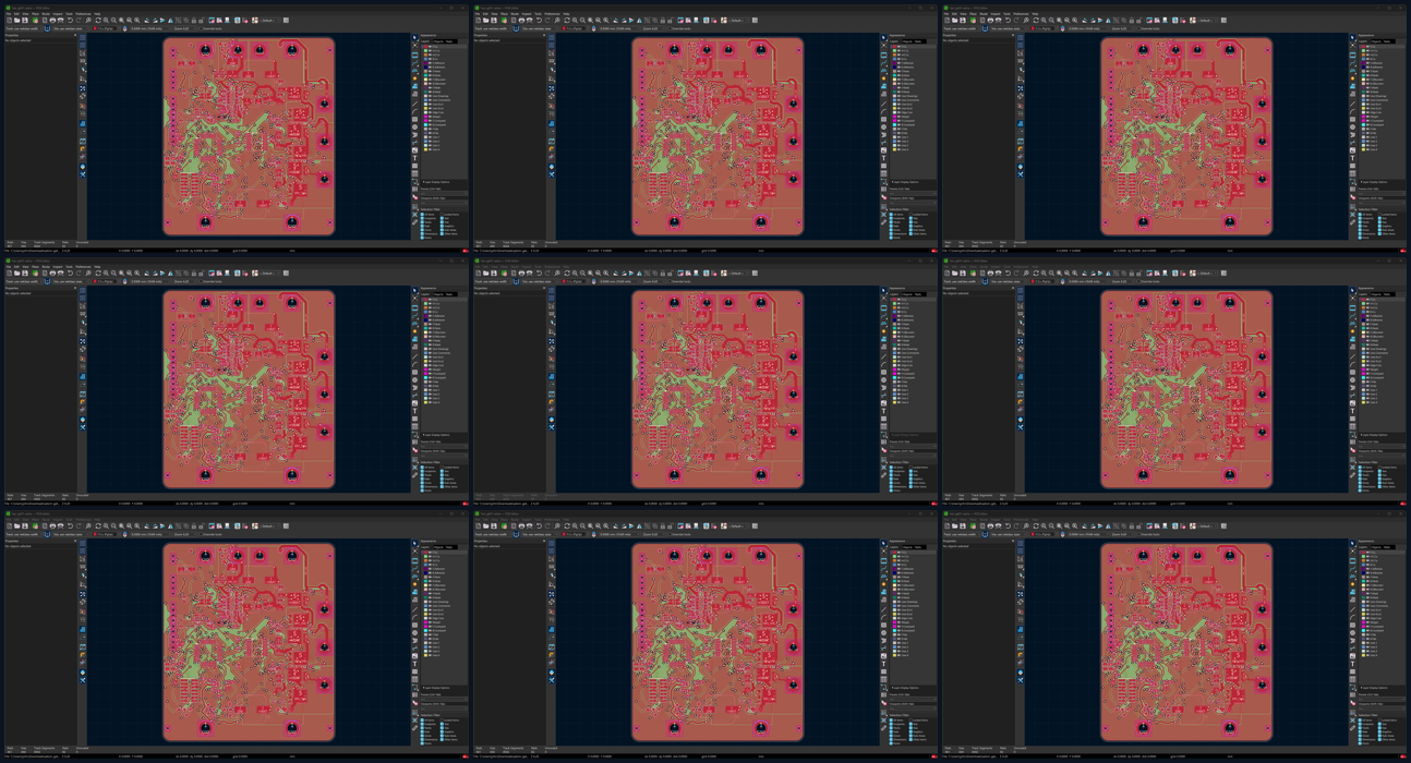 nine frames of pours, visit 4 (rework)