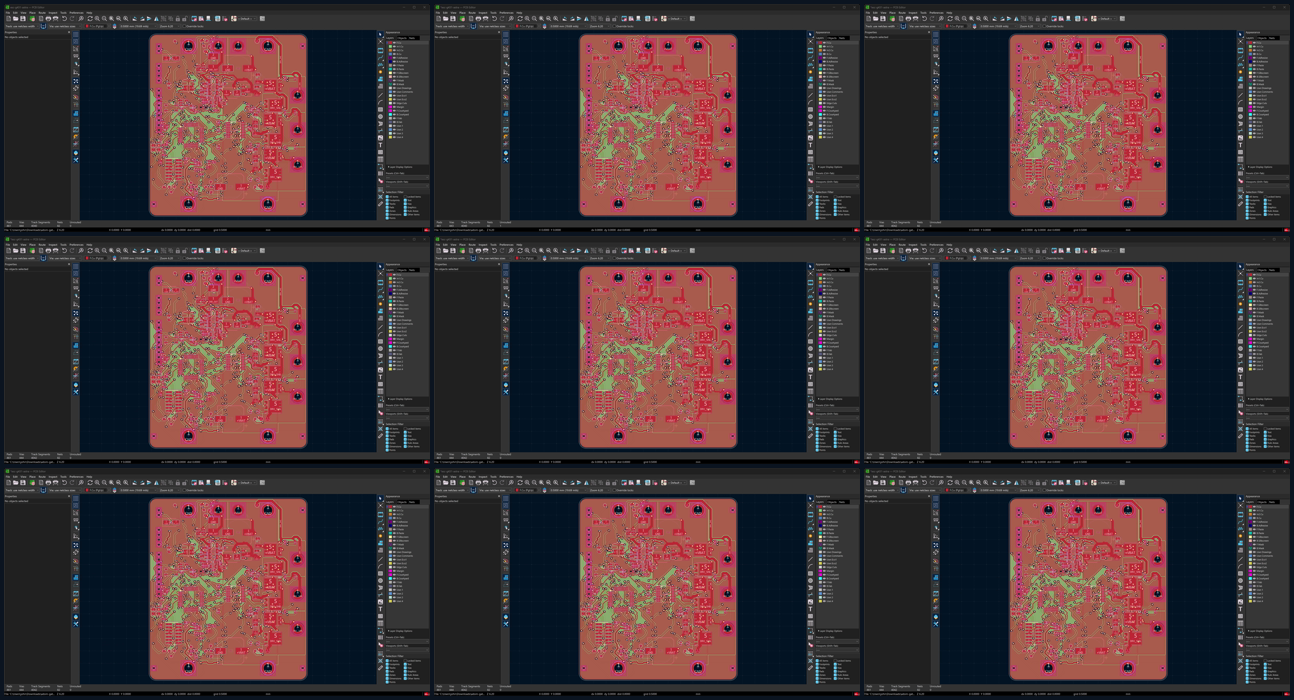 nine frames of routing, visit 5 (rework)