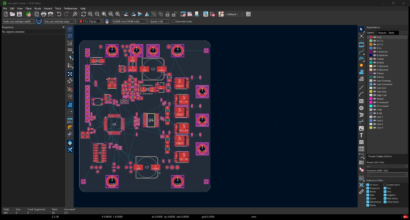 the board when routing, visit 2 (rework) ended