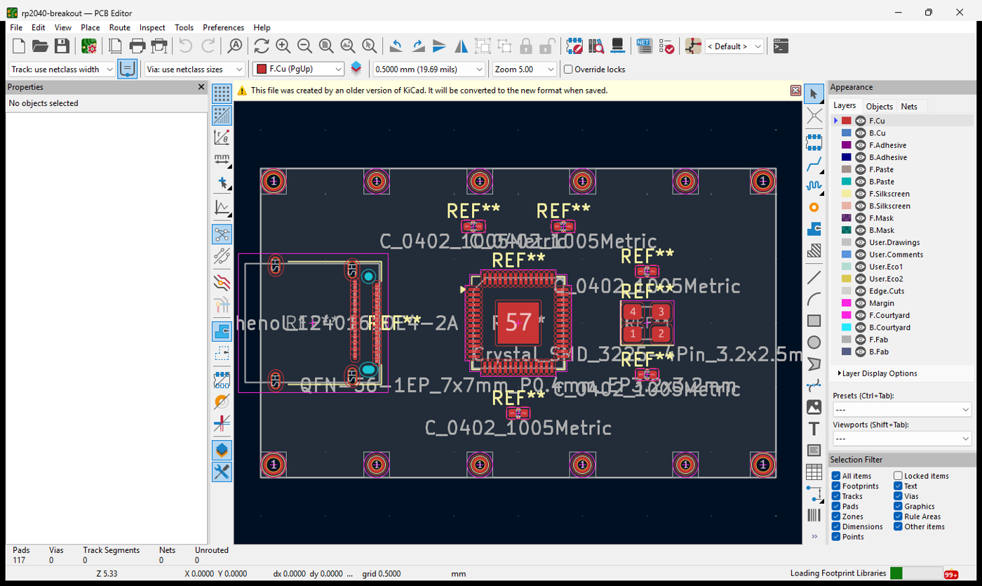 PCB editor 2D