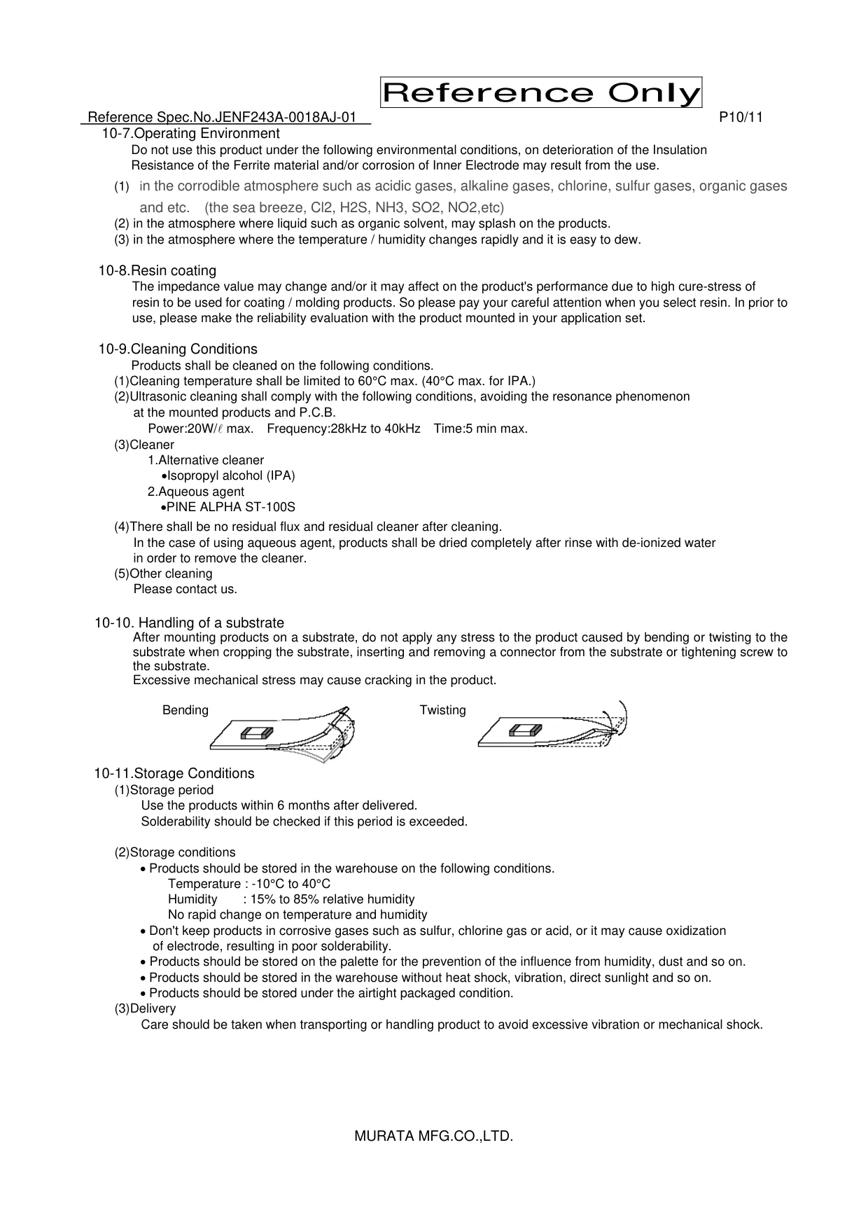 Datasheet page 10 of 11