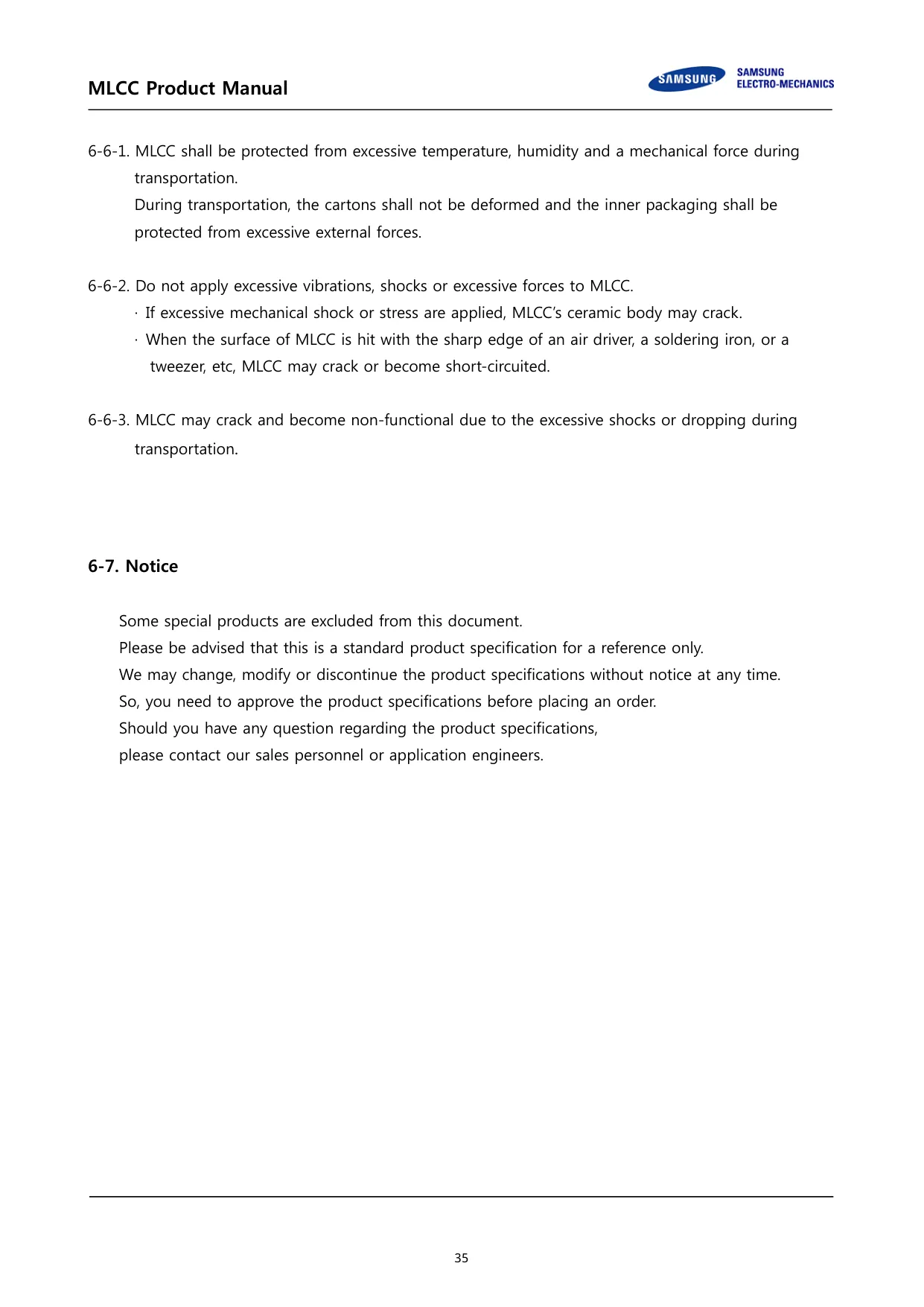 Datasheet page 35 of 36