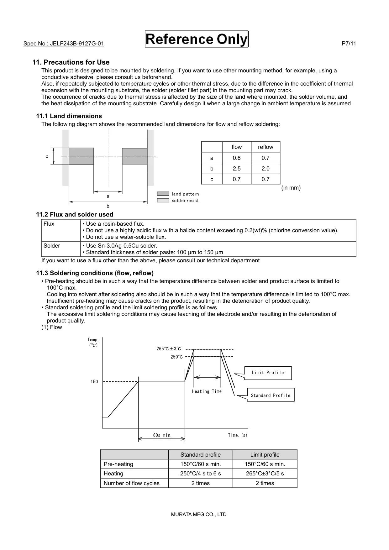 Datasheet page 7 of 11