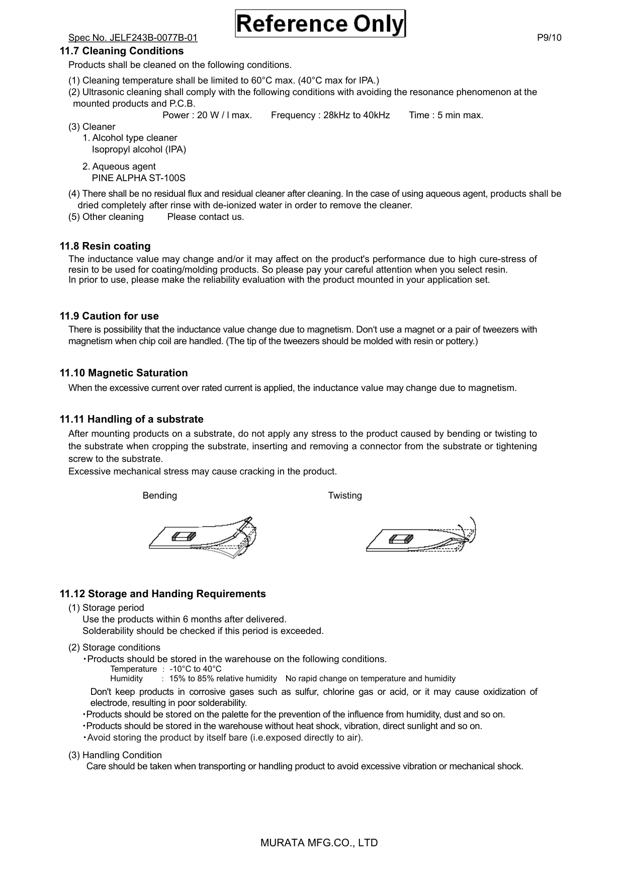 Datasheet page 9 of 10