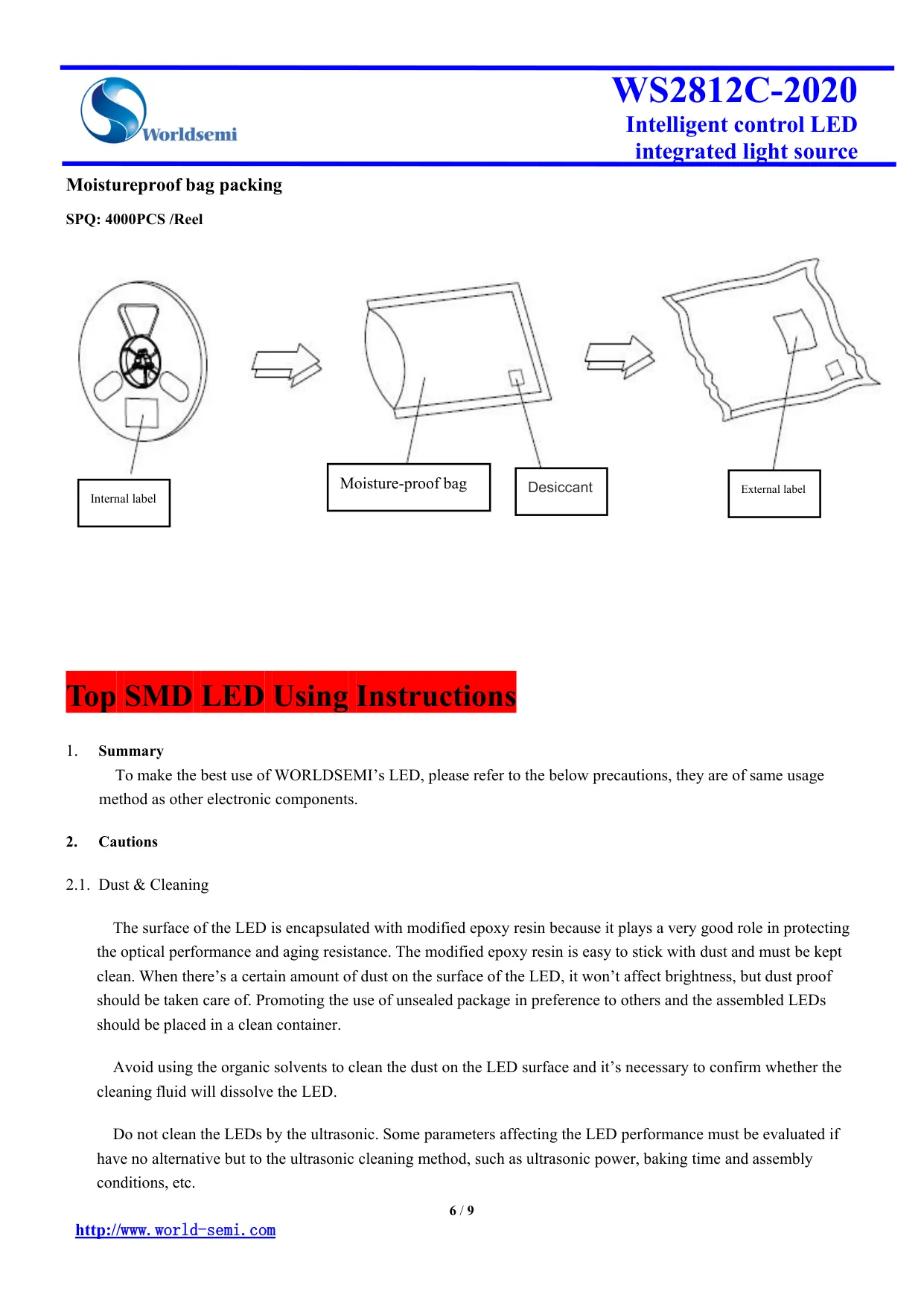 Datasheet page 6 of 9