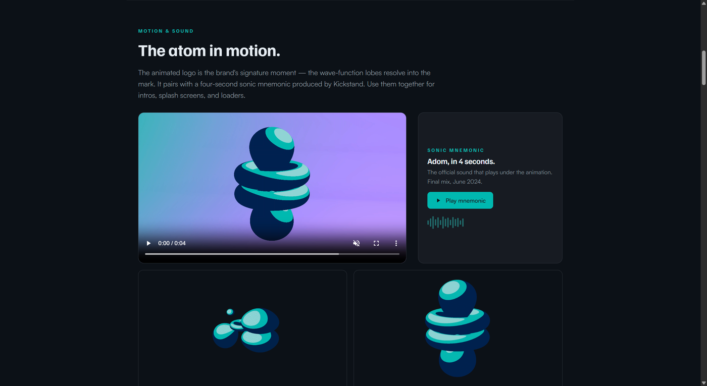 Animated logo, the sonic mnemonic, and the transparent GIFs